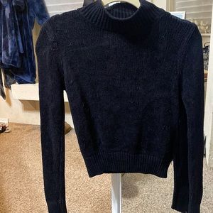 vintage black long-sleeve turtleneck